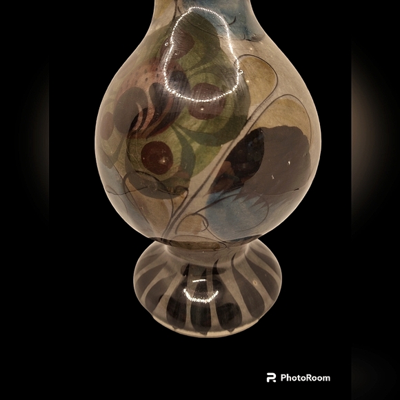 Tonala Hand painted Vase Mexico - Large/Tall - Picture 3 of 15